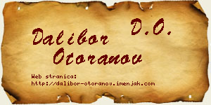 Dalibor Otoranov vizit kartica